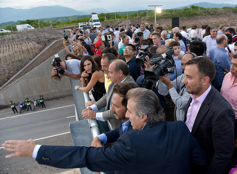 Madile participó del acto de inauguración de la nueva autopista de la circunvalación noroeste